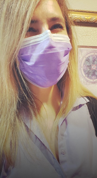 Covington dental team member with face mask on